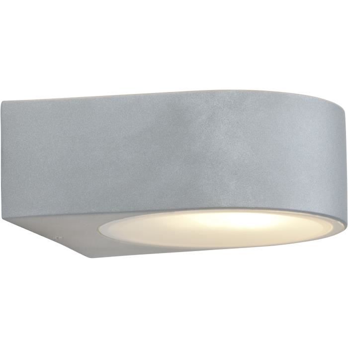 BRILLIANT - TYLER Outdoor wall light - titanium color - metal/glass E27 1x60W
