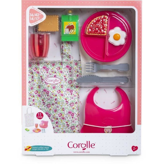 Baby doll accessories - COROLLE - Large Meal Box - For 36 and 42 cm baby dolls - 11 accessories - From 2 years old