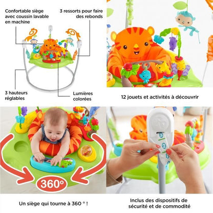 FISHER-PRICE - Jumperoo Jumper Jungle - Sounds & Lights