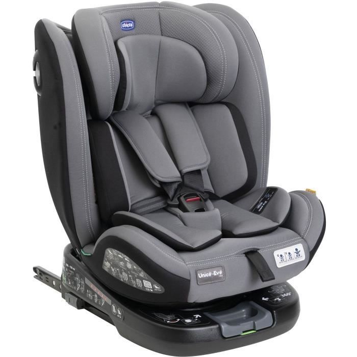 Car seat - CHICCO - UNICO EVO - Group 0/1/2/3 - I-Size - Reclining - Reducer - Grey Black