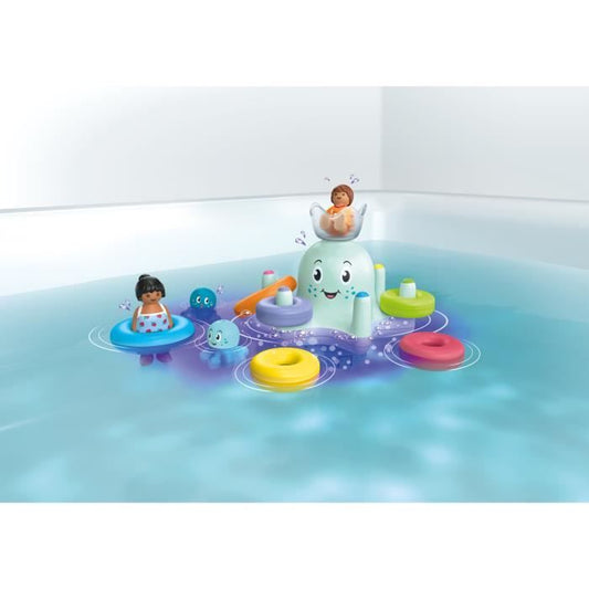 PLAYMOBIL Junior 71438 Giant Octopus Ride-On, Bath Toy, Junior AQUA Tinti, 17 Pieces, From 12 Months