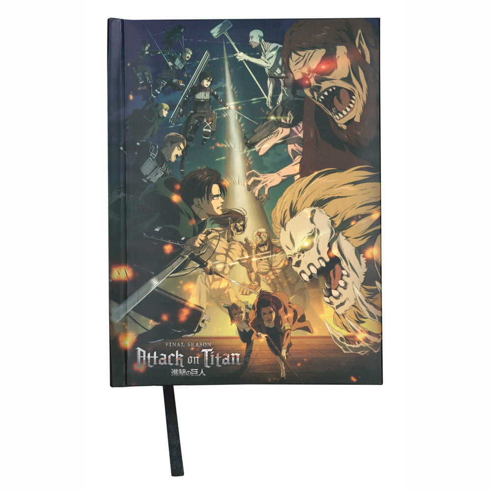 Attack on Titans Strugglen Notebook with light