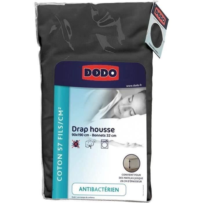 Dodo - antiBacteriens - Anthracite - 90x190 cm Covers Cover - 92 cm