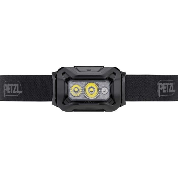 Waterproof headlamp - PETZL - ARIA 2 - 450 lumens - 3 AAA/LR03 batteries included - Black