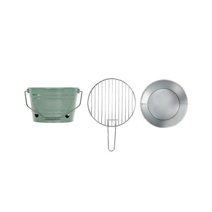 Portable charcoal barbecue - Livoo - DOC327V - Green - Lightweight - Foldable - Easy to clean
