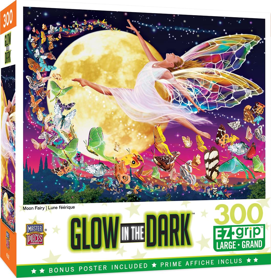 Moon Fairy 300 Piece Large EZ Grip Glow In The Dark Jigsaw Puzzle