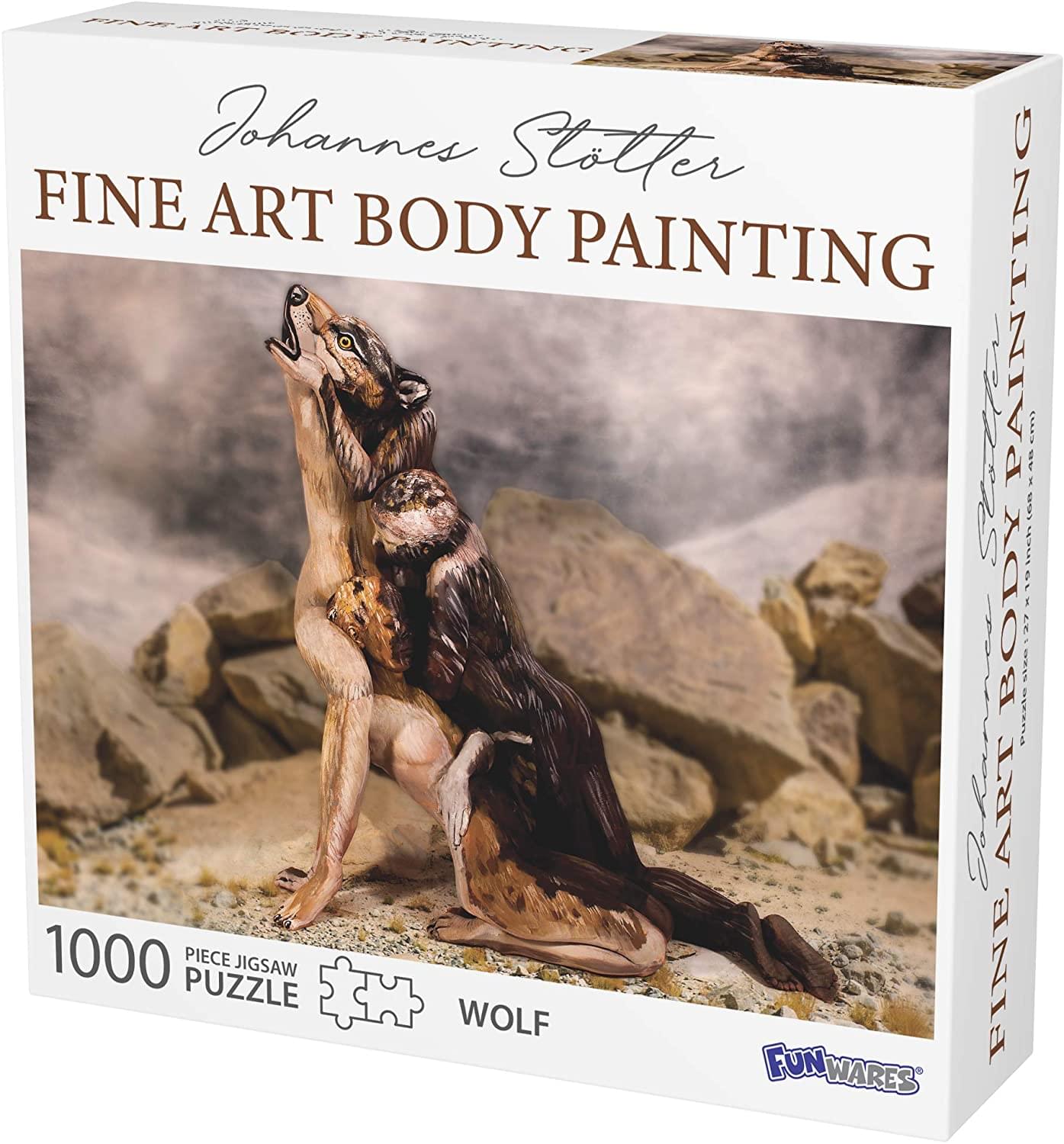 Johannes Stotter Wolf Body Art 1000 Piece Jigsaw Puzzle