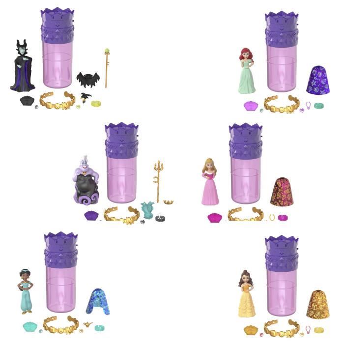 Disney Princesses-Mini-Dolls Royalty Color Reveal-Assortment HXH16
