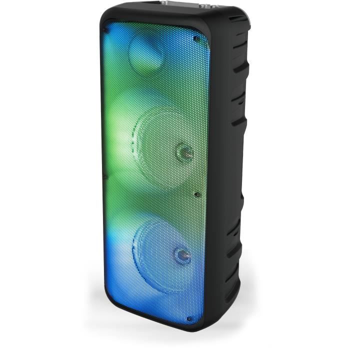 Luminous Karaoke Speaker - INOVALLEY - KA25-FIRE - Bluetooth V5.0 - 64 cm - 850 W - Black