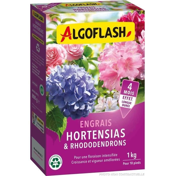 Hortensias and rhododendrons fertilizers - Algoflash Naturasol - 1 kg
