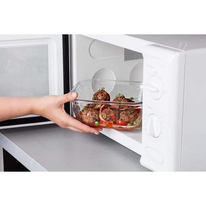 PYREX COOK & GO Conservation dish square 0,8l 16cm + Blue lid