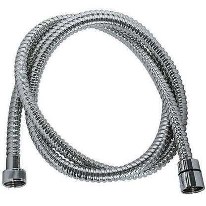 Shower hose - ROUSSEAU - Metal nuts - Safety crimps - Length 1.50m - Single-grip chrome-plated stainless steel