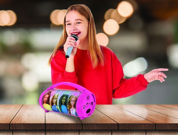Barbie Wireless Bluetooth Speaker with Light and Microphone