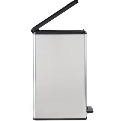 Slim Bin - SLIM BIN - CURVER - 40L - Space saving - 40 x 25 x 61 cm - Metallic grey