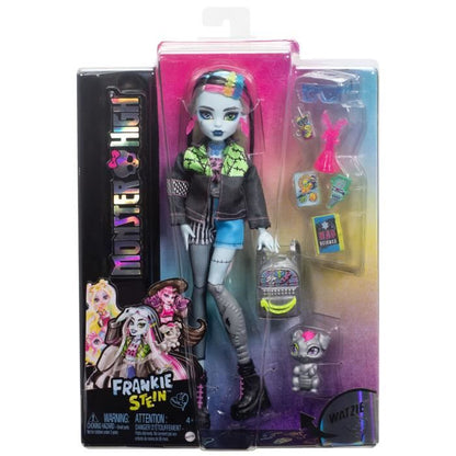 Monster High Frankie Stein Doll with Animal and Accessories HXH73