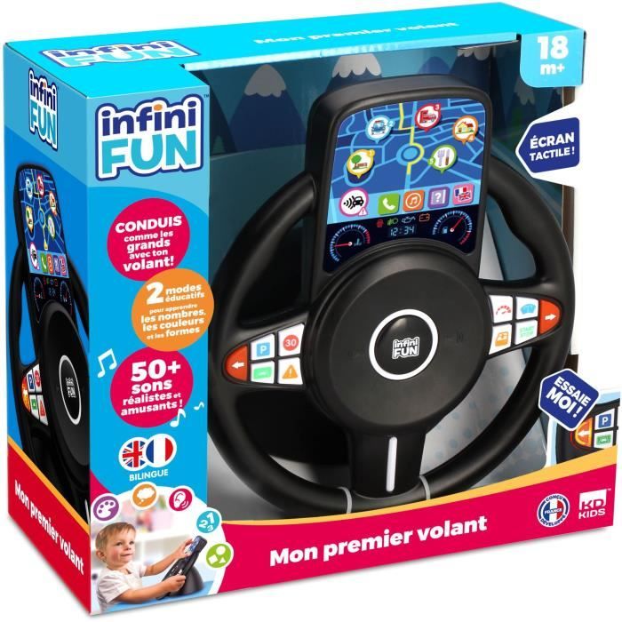 Toy Steering Wheel - KD - My First Steering Wheel - Realistic and ergonomic for toddlers