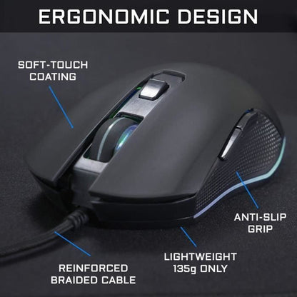 THE G-LAB KULT HELIUM Mouse 2400 DPI - Backlit