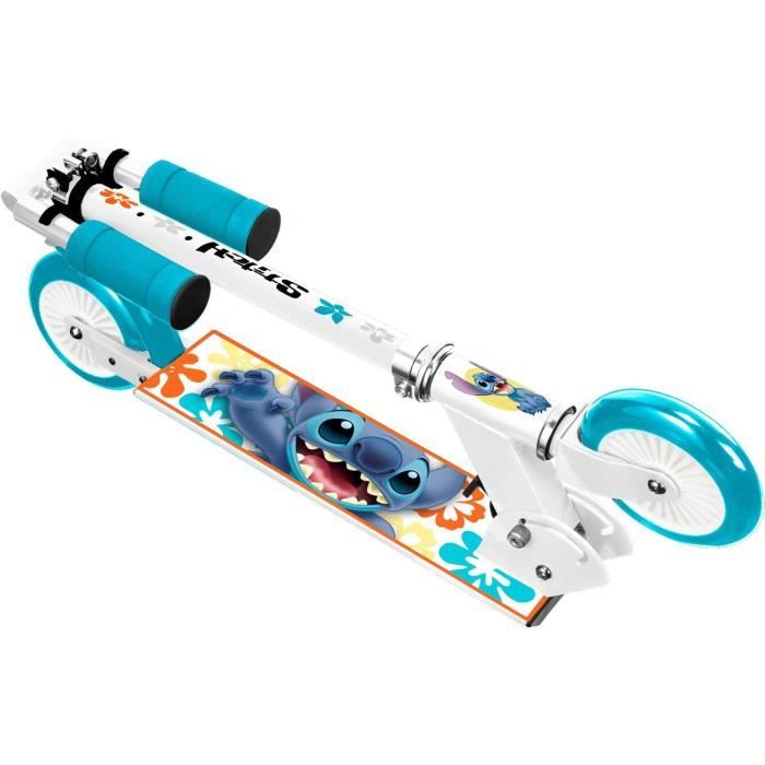 Foldable scooter - DISNEY - STITCH - Secure folding mechanism - Rear foot brake - Adjustable height