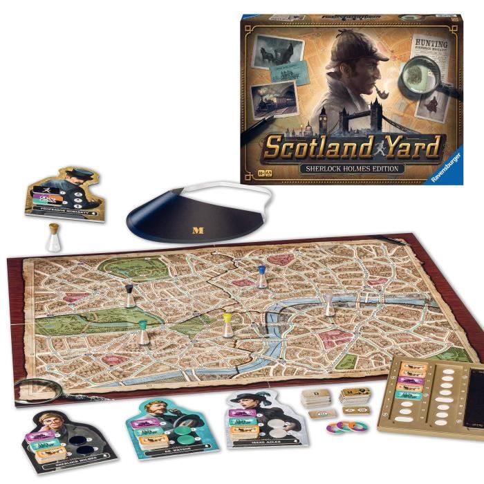 Scotland Yard Sherlock Holmes, Family Strategy Game, Ages 10 and Up, 27344, Ravensburger