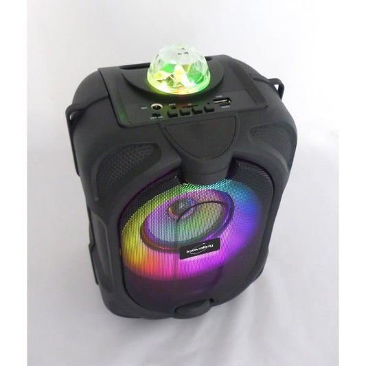 Bluetooth Karaoke Light Speaker - INOVALLEY - DANCE CUBE 44 - 150W - LED Kaleidoscope Effect