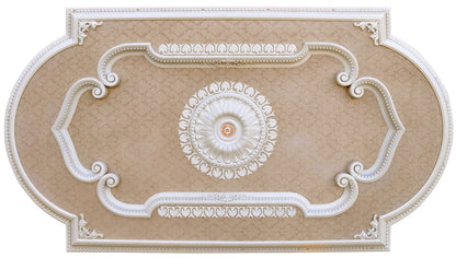 Blanco Rectangular Chandelier Ceiling Medallion 94 inches