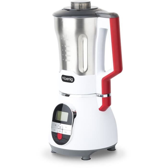 Heating blender - H.Koenig - MXC36 - 900 W - 1.4 L - Stainless steel - 3 speeds + Pulse