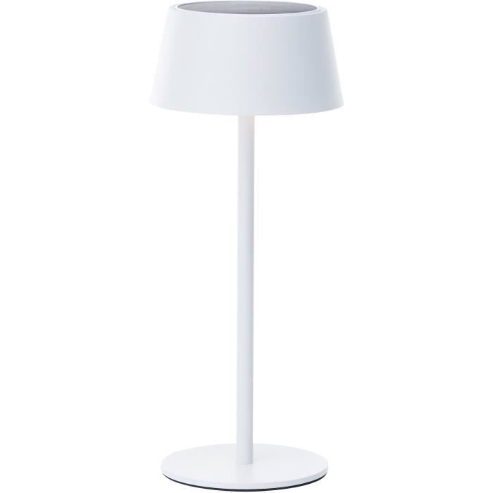 Outdoor table lamp - BRILLIANT - PICCO - LED and solar - Metal and plastic - 5 W - White