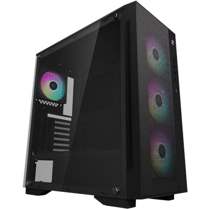 PC case - DEEPCOOL - MATREXX 55 Mesh ADD-RGB 4F (Black) - Case without power supply - Medium tower - E-ATX format