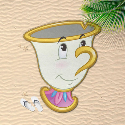 Disney Beauty and the Beast Chip microfiber beach towel