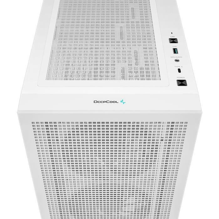 PC case without power supply - DEEPCOOL CH560 (White) - Mid-tower - E-ATX format - A-RGB fans