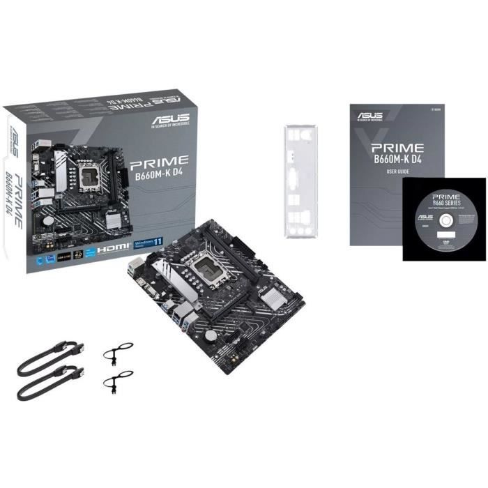 Motherboard - ASUS - PRIME B660M-K D4 - (90MB1950-M0EAY0)