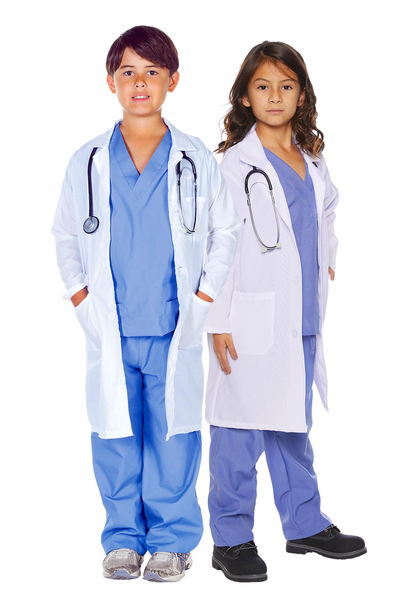 Doctor Scrubs With Lab Coat Child Costume | Medium