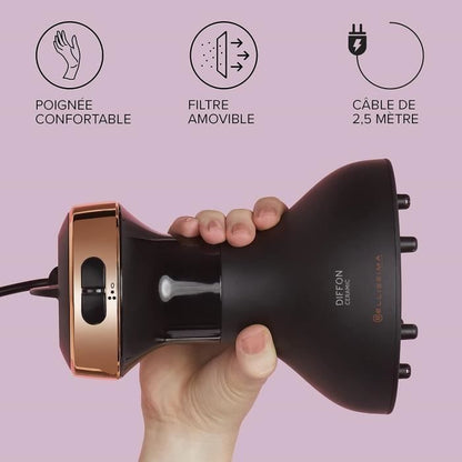 Hot Air Diffuser - Bellissima - For Curly Hair - My Pro Diffon Ceramic Hair Dryer - Soft & Natural - 2 Powers 700W