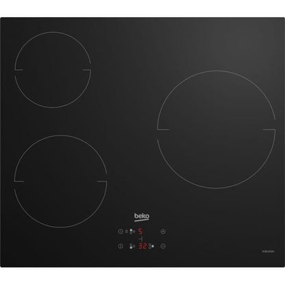 Glass ceramic hob - BEKO - 3 burners - 60 cm - HIC63400