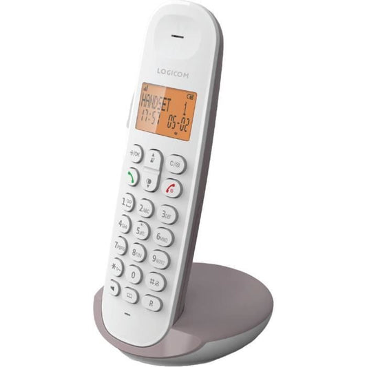 Cordless landline phone - LOGICOM - DECT ILOA 150 SOLO - Taupe - Without answering machine