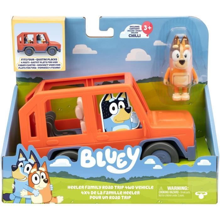 Bluey's Car - BLUEY - Family vehicle with Chilli figure and accessories