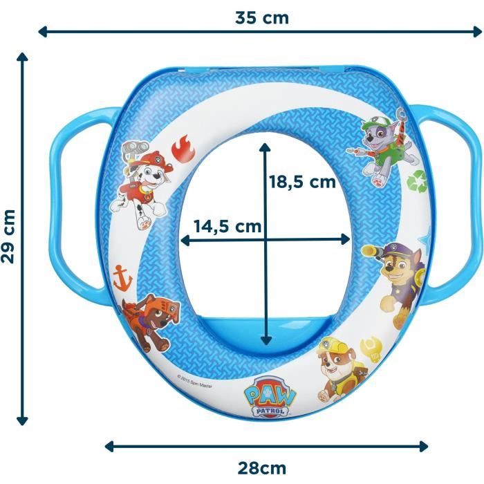 COMFORT TOILET REDUCER WITH HANDLES PAW PATROL