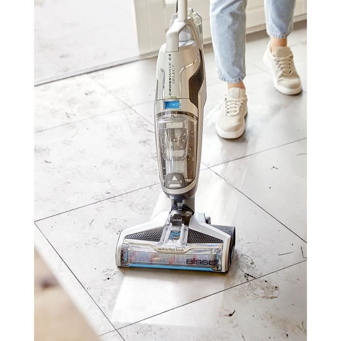 BISSELL CrossWave C3 Select 3551N - 3 in 1 Mop Vacuum Cleaner - Multi-Surface Cleaning - Self-Cleaning Cycle - 560W Power