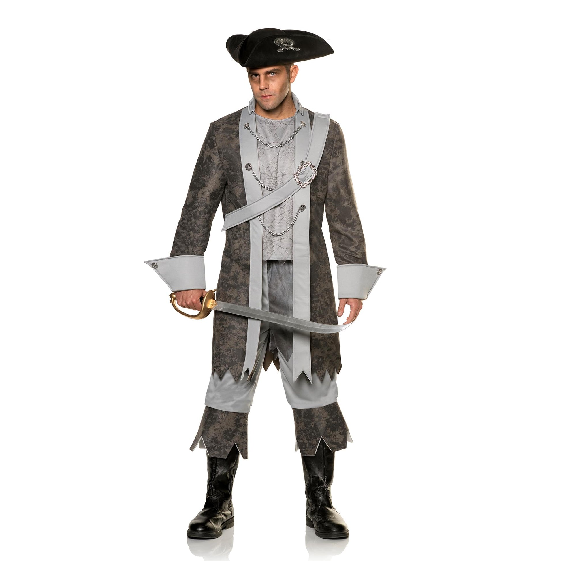 Phantom Ghost Pirate Adult Costume | Standard