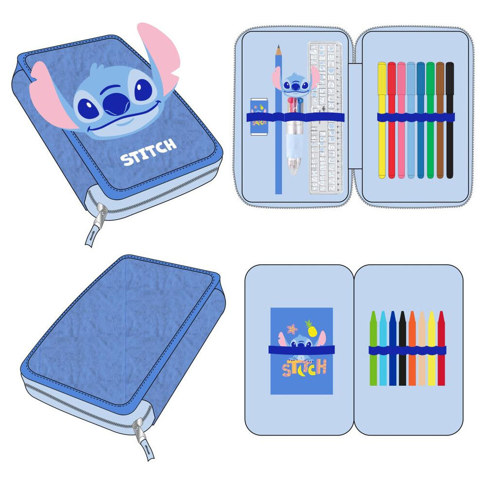 Disney Stitch double pencil case