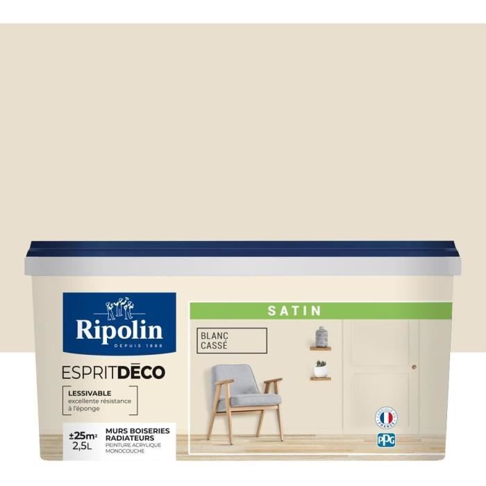 RIPOLIN All Pieces Wall Paint - Satin Off White, 2.5L