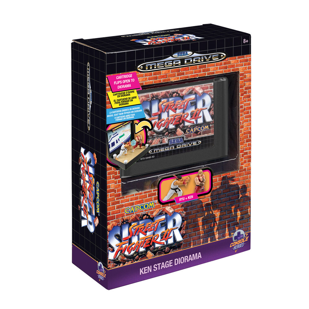Console Heroes Street Figther Mega Drive diorama