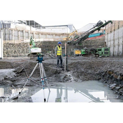 Bosch Professional GRL 650 CHVG rotating laser with batteries, receiving cell, mounting bracket, in L-Boxx - 0601061V01