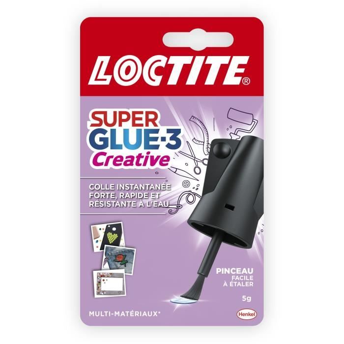 Cyanoacrylate glues - LOCTITE - SUPERGLUE-3P - Creative brush - 5g bottle