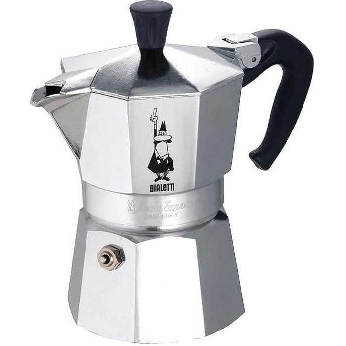 Italian coffee maker Bialetti - Moka Express - Aluminum - 3 cups
