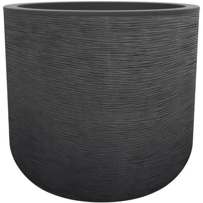EDA Plastic - Round pot 40 cm Graphit'up - 32.5 l - Anthracite gray