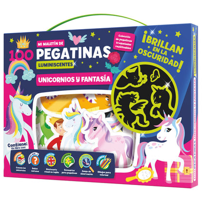 Fantasy 100 luminescent stickers briefcase