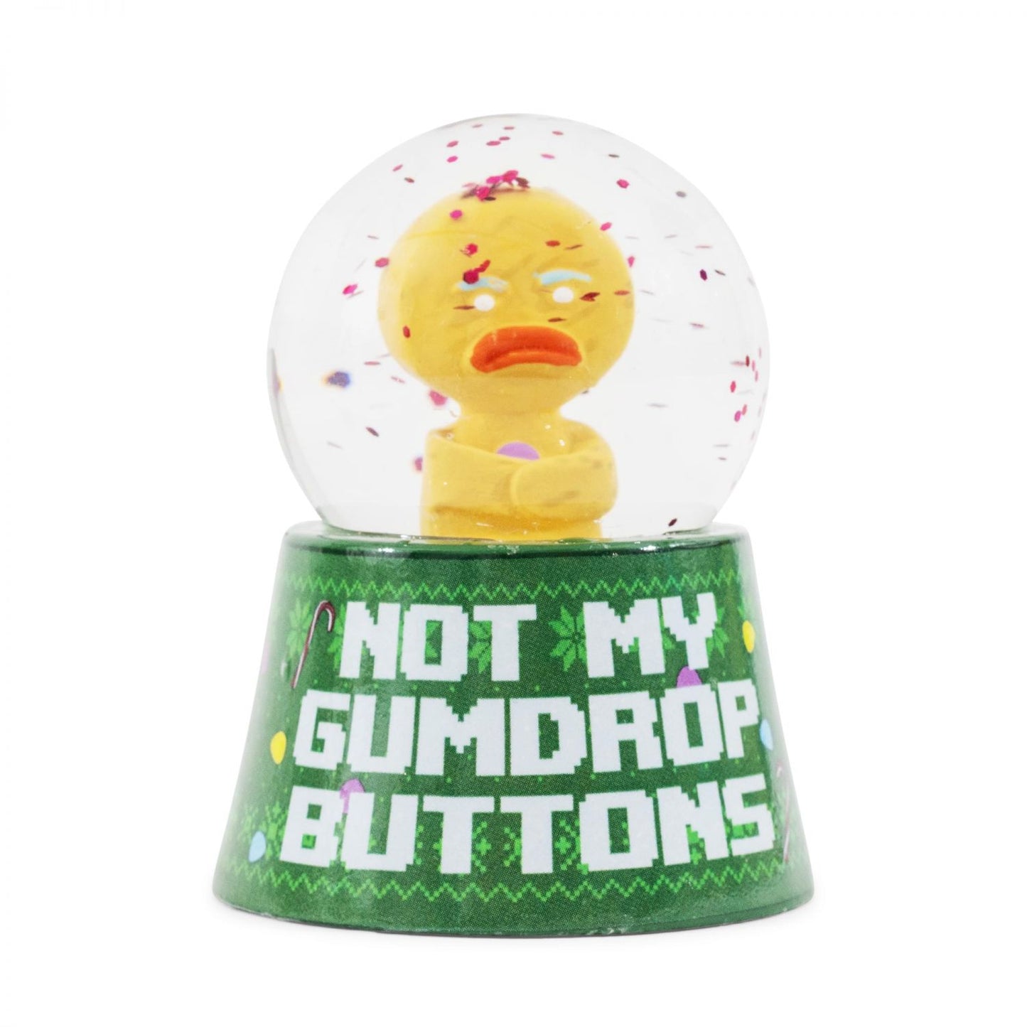 Shrek Gingy "Not My Gumdrop Buttons" Mini Light-Up Snow Globe | 3 Inches Tall