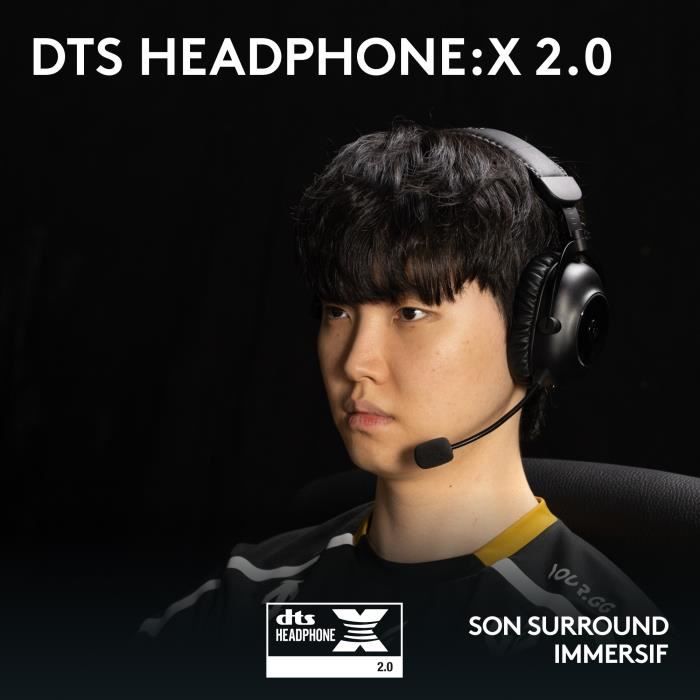 Logitech G PRO X 2 LIGHTSPEED PC Headset Bluetooth Headphones, Detachable Microphone - Black