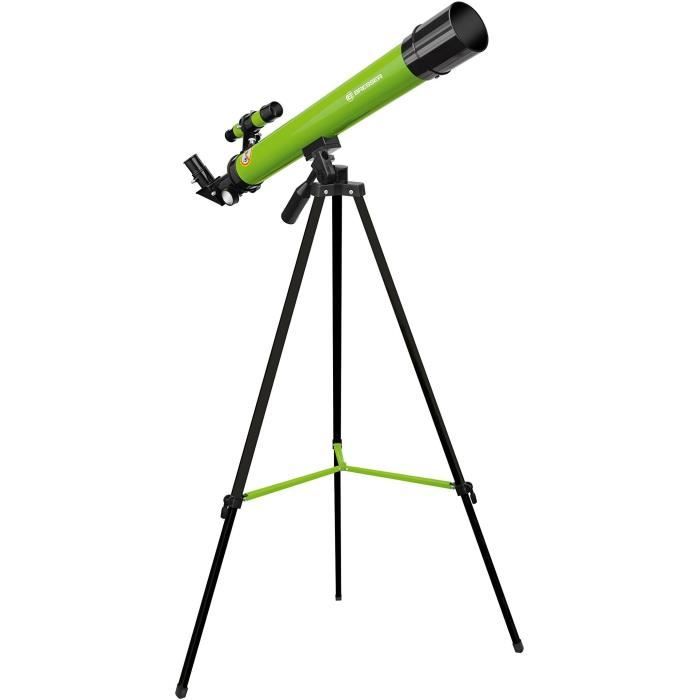 Astronomical telescope 45/600 AZ - BRESSER JUNIOR - Magnification up to 100x - Height-adjustable tripod - green
